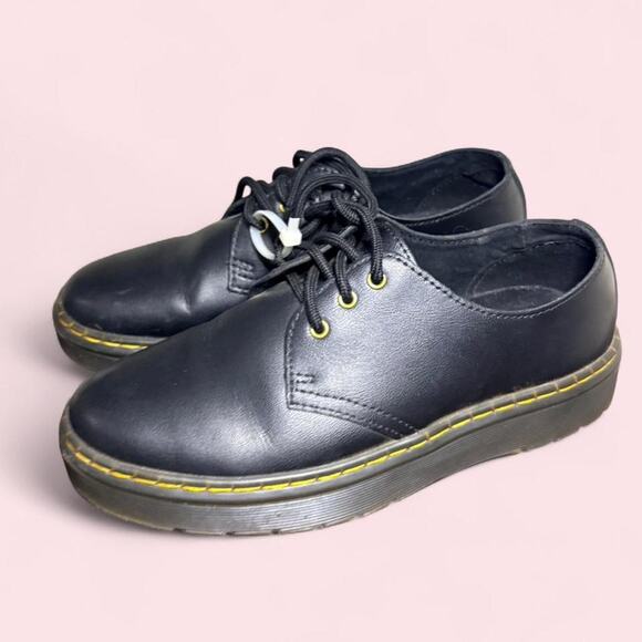 Dr. Martens Size 6 Men\'s Size & 7 Women\'s Zavala black leather oxfords academia